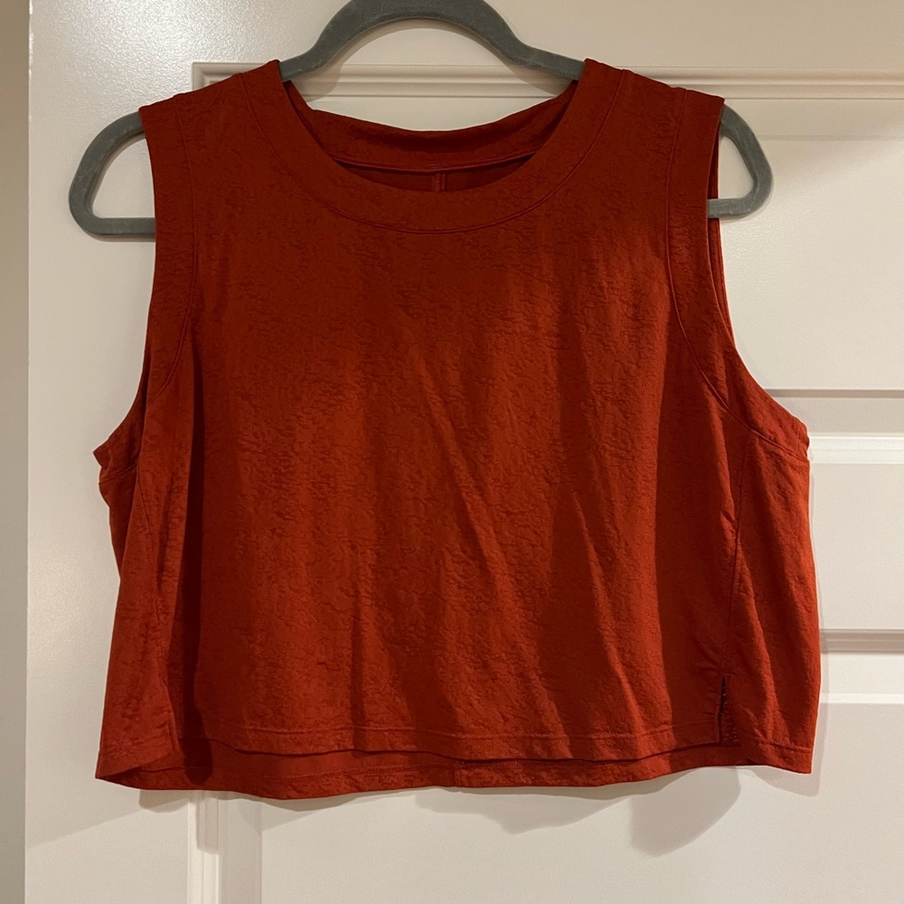 lululemon athletica orange tank
